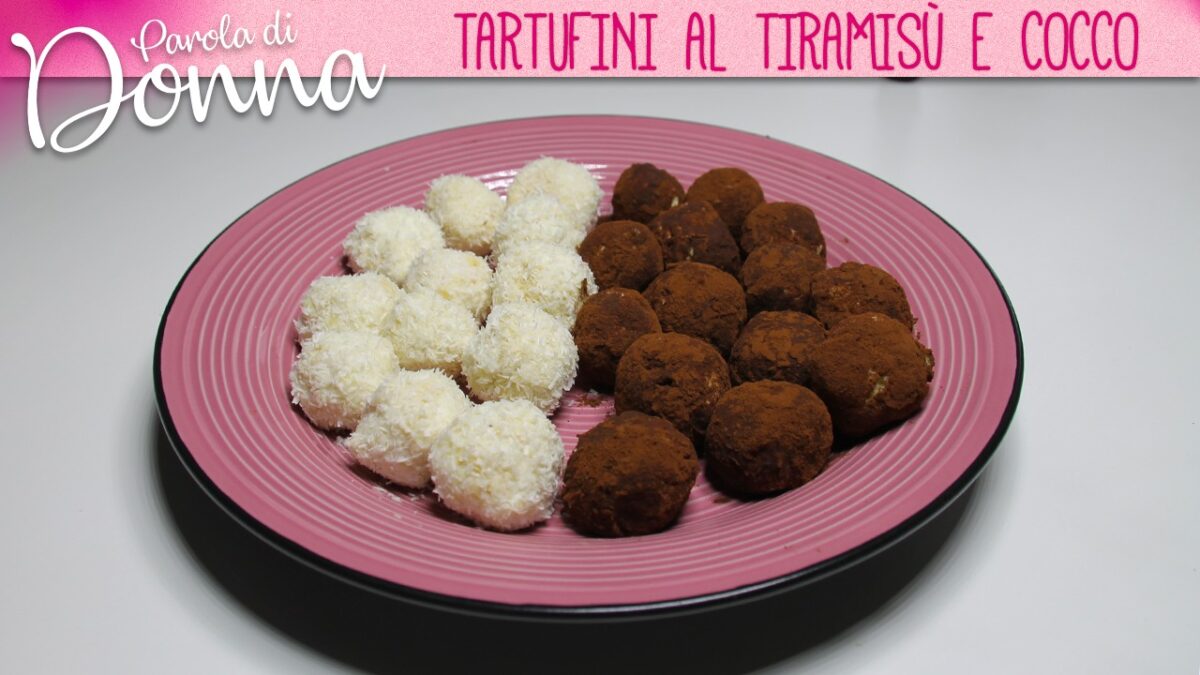 Tartufini al tiramisù e cocco