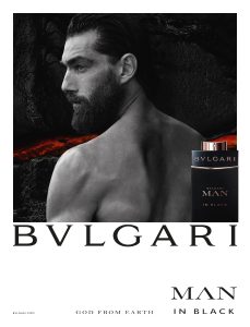 man in black bulgari