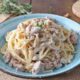 bucatini-con-salsiccia-e-gorgonzola,-un-piatto-saporito-e-senza-glutine